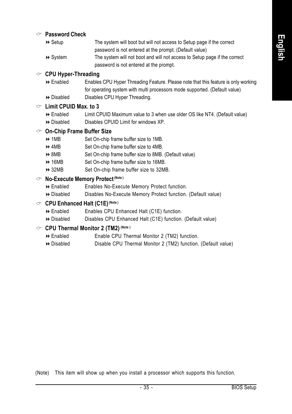 English | GIGABYTE GA-8I915G-MF User Manual | Page 35 / 80