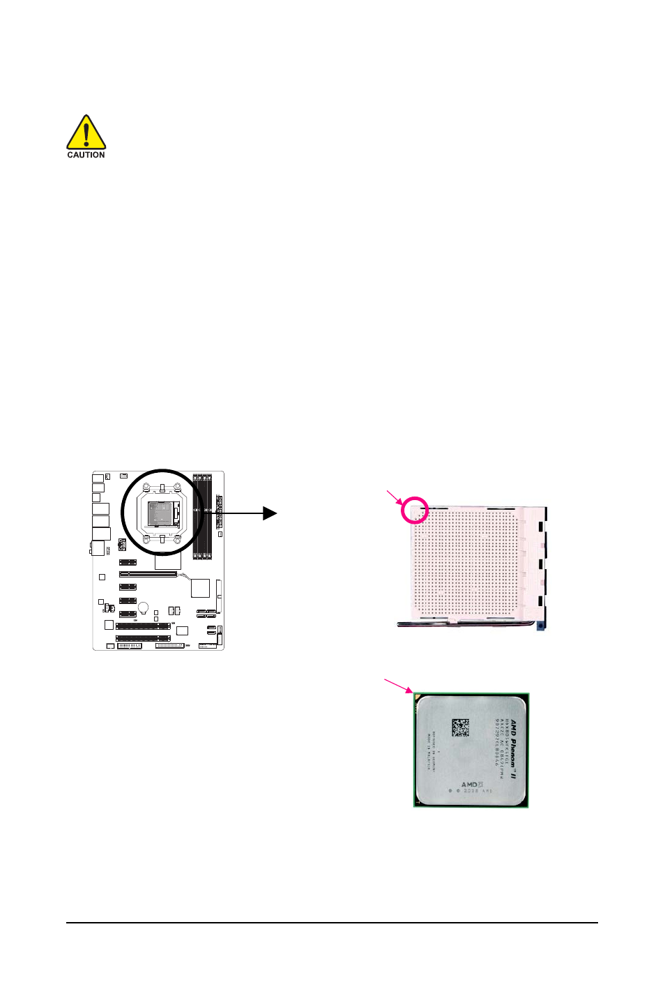 3 installing the cpu and cpu cooler, 3-1 installing the cpu | GIGABYTE GA-MA770T-UD3P User Manual | Page 13 / 100