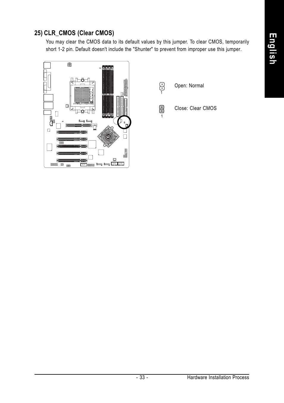English | GIGABYTE GA-K8NS ULTRA-939 User Manual | Page 33 / 96