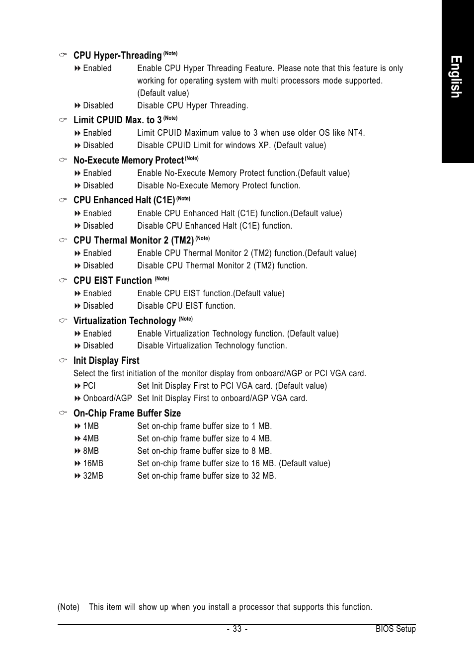 English | GIGABYTE GA-8I865GME-775-RH User Manual | Page 33 / 64