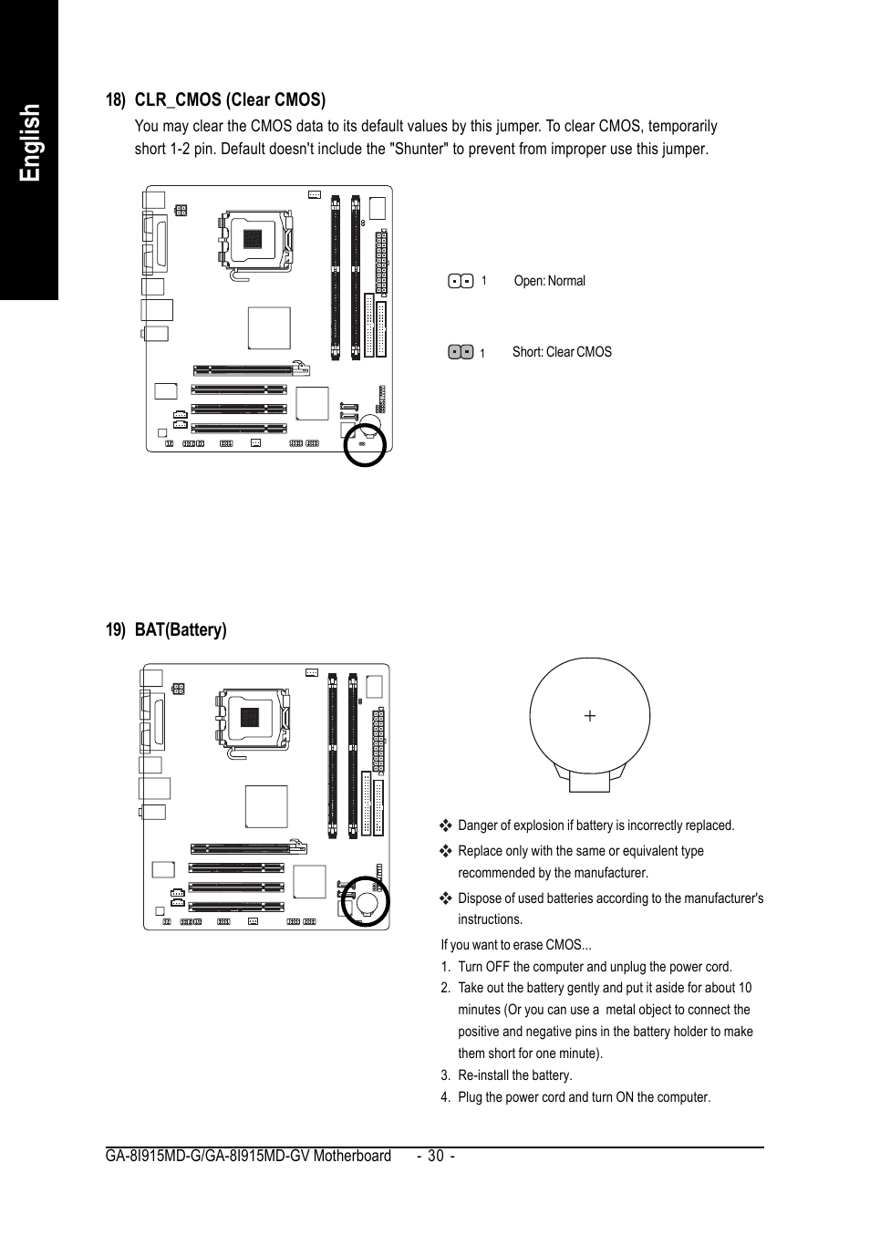 English | GIGABYTE GA-8I915MD-GV User Manual | Page 30 / 80