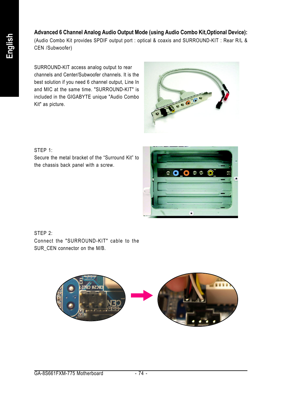 English | GIGABYTE GA-8S661FXM-775 User Manual | Page 74 / 88