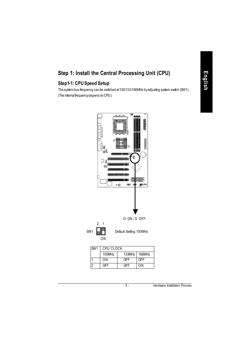 Step1-1: cpu speed setup | GIGABYTE GA-7VAC User Manual | Page 13 / 96