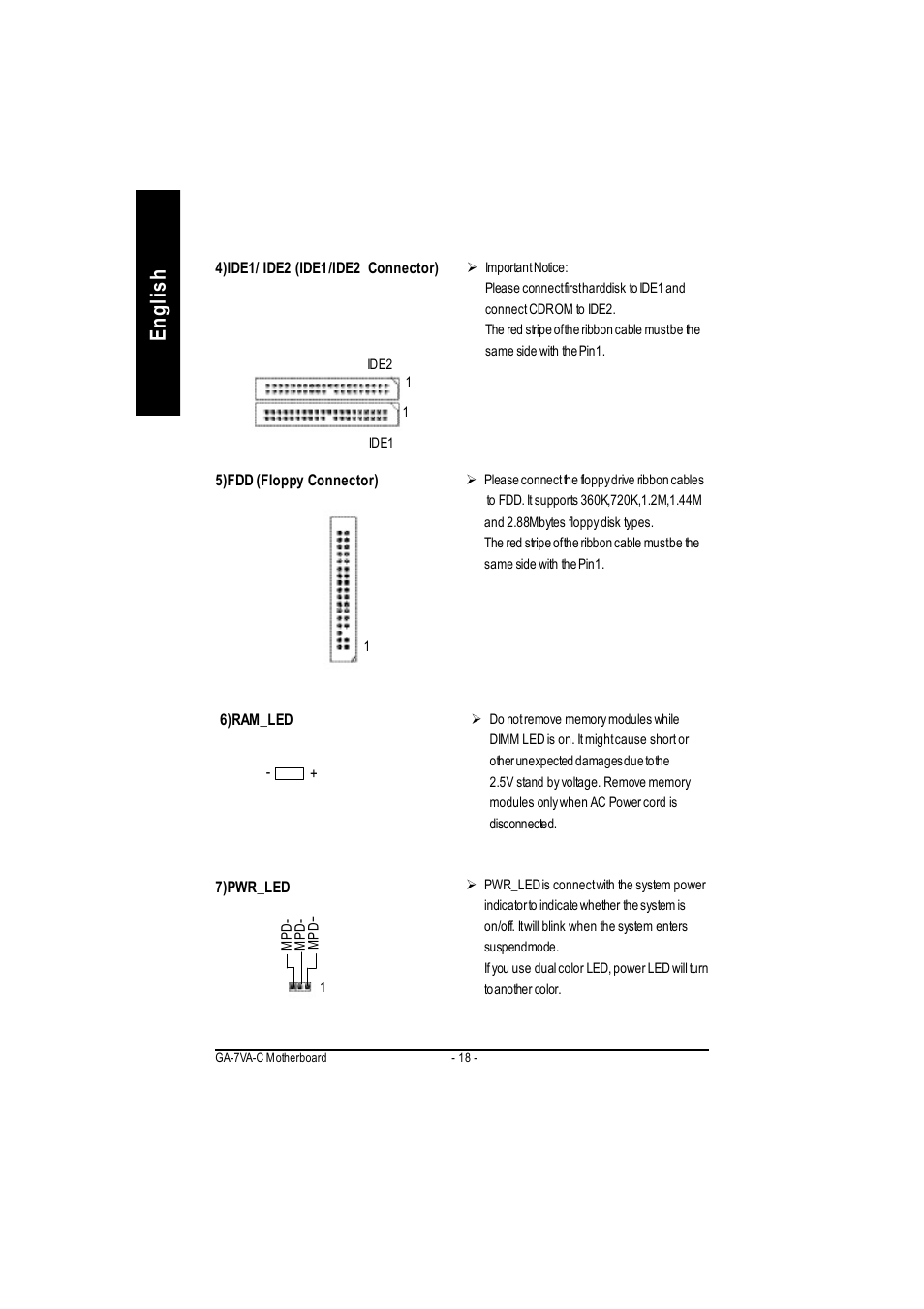 English | GIGABYTE GA-7VAC User Manual | Page 22 / 96