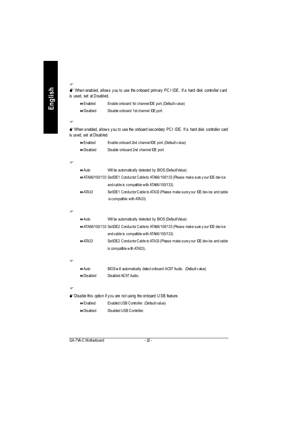 English | GIGABYTE GA-7VAC User Manual | Page 36 / 96
