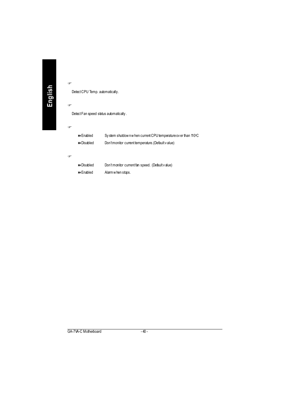 English | GIGABYTE GA-7VAC User Manual | Page 44 / 96