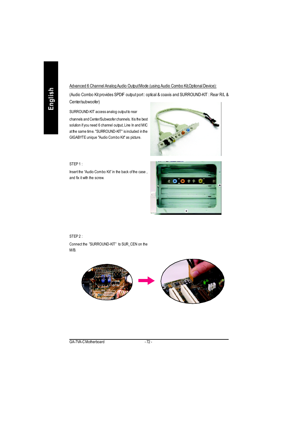 English | GIGABYTE GA-7VAC User Manual | Page 76 / 96