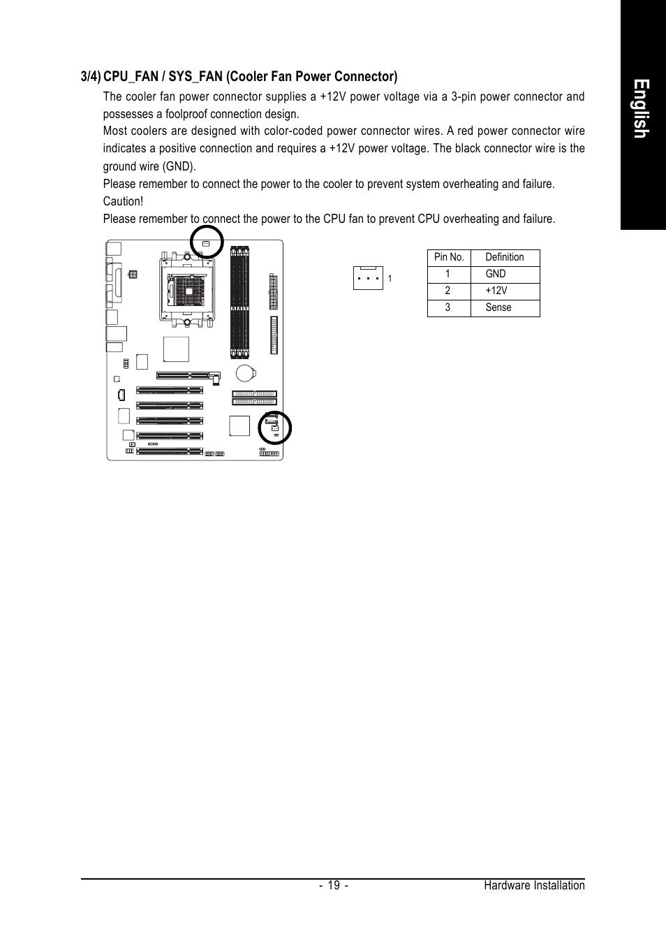 English | GIGABYTE AMD Socket 754 Processor Motherboard GA-K8VT800-RH User Manual | Page 19 / 80