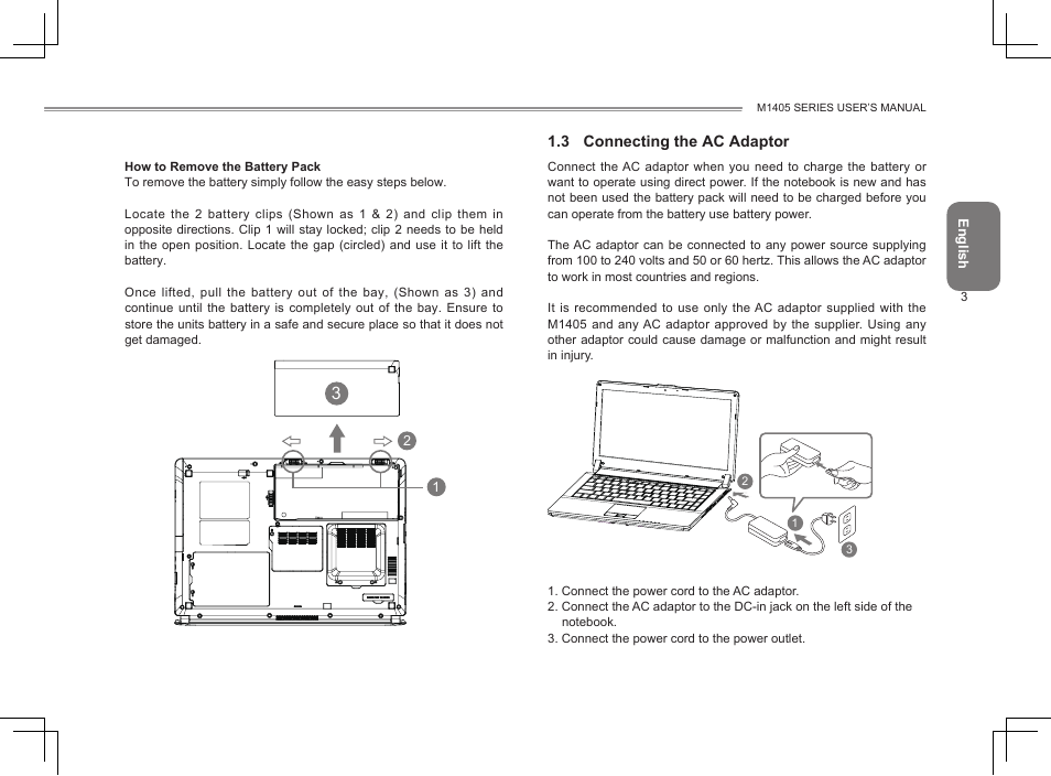 GIGABYTE M1405 User Manual | Page 13 / 65