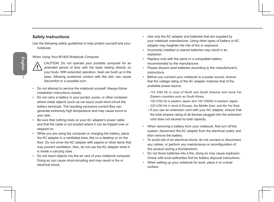 GIGABYTE M1405 User Manual | Page 2 / 65