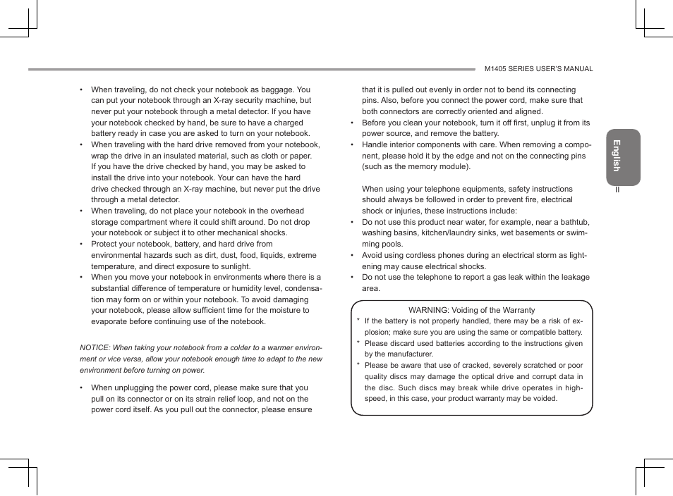 GIGABYTE M1405 User Manual | Page 3 / 65
