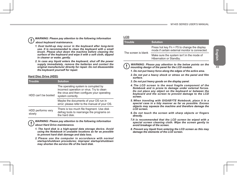 GIGABYTE M1405 User Manual | Page 59 / 65
