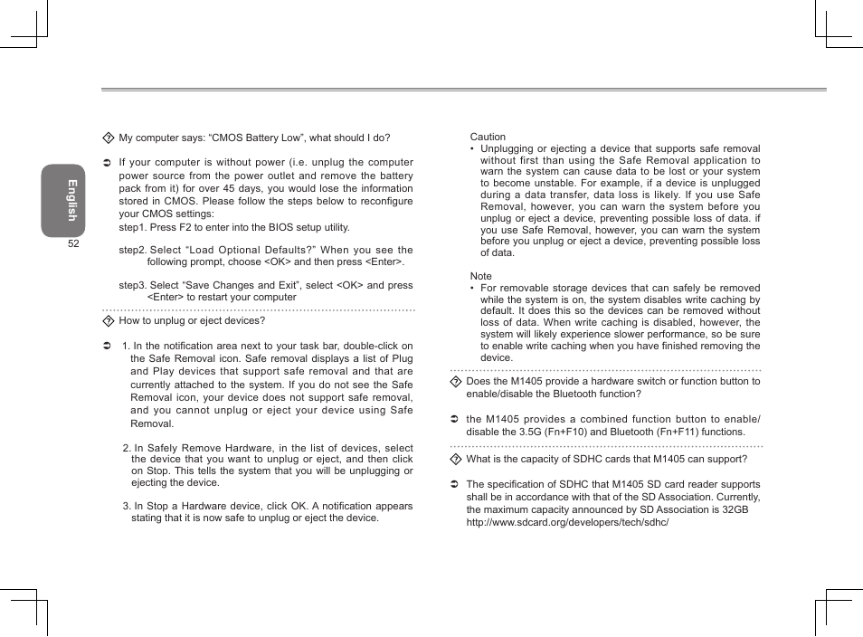 GIGABYTE M1405 User Manual | Page 62 / 65