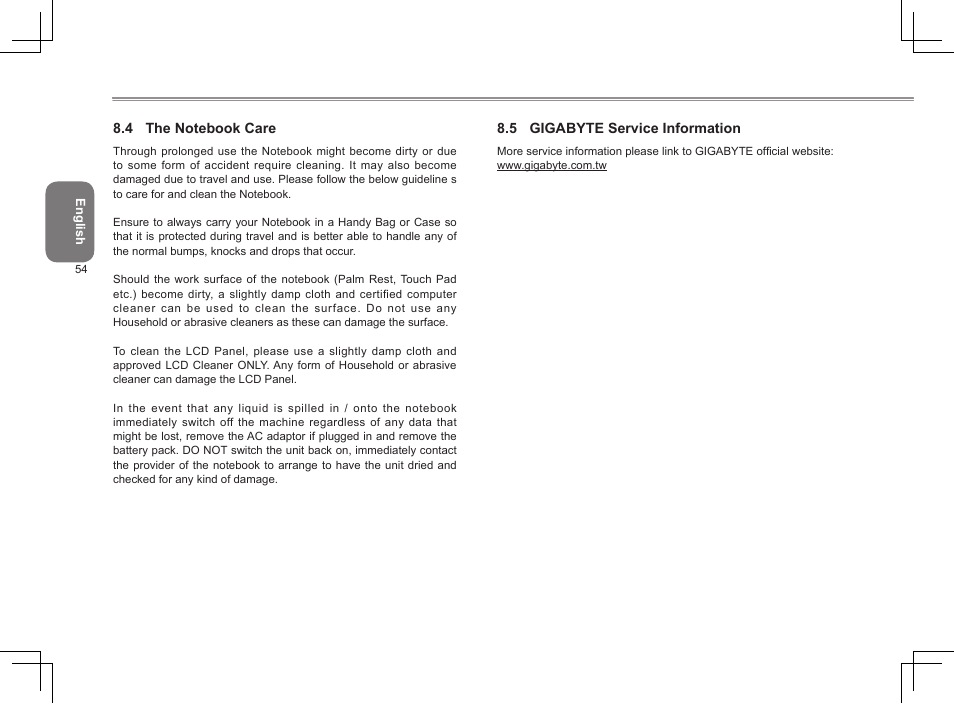 GIGABYTE M1405 User Manual | Page 64 / 65