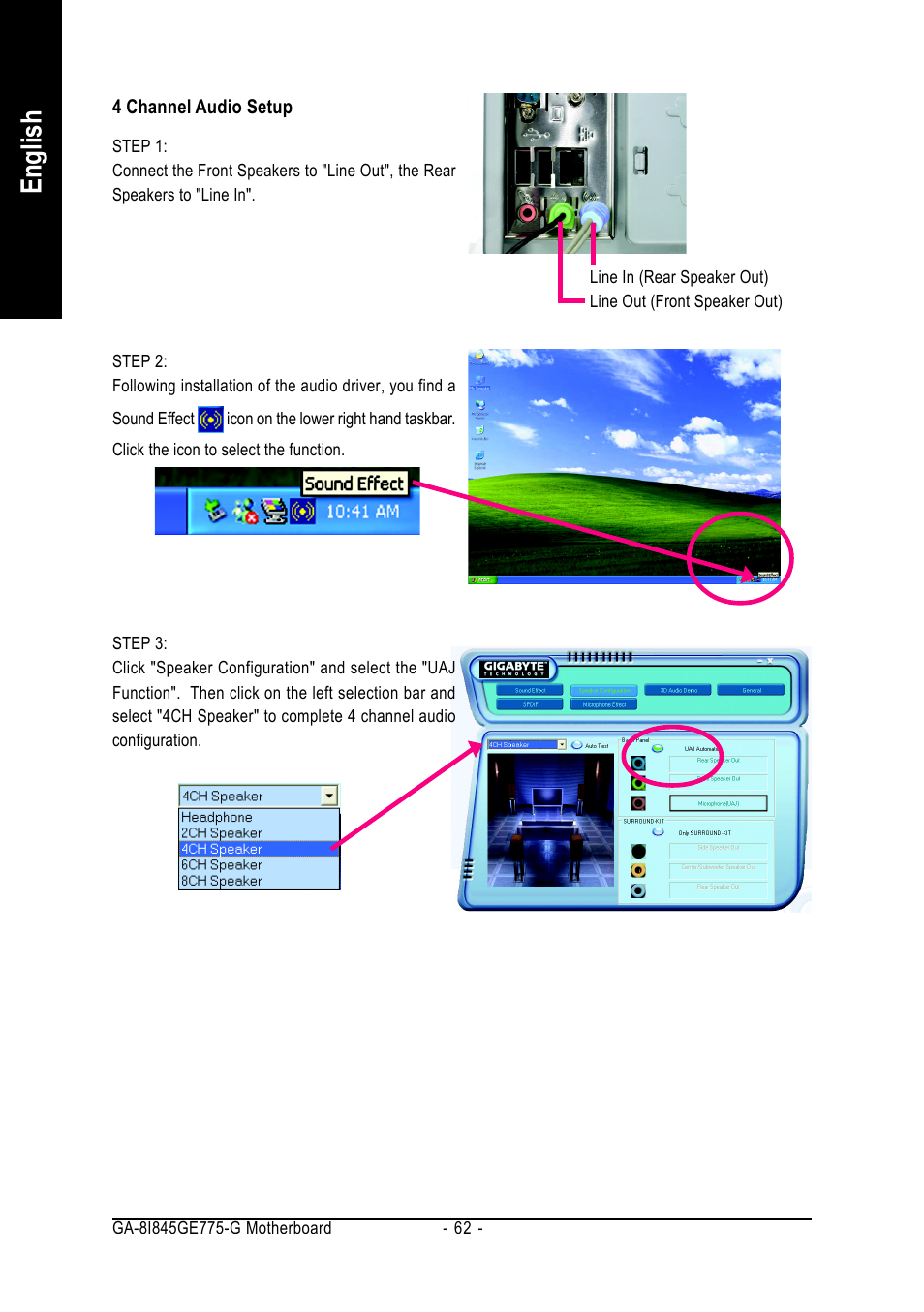 English | GIGABYTE GA-8I845GE775-G User Manual | Page 62 / 72