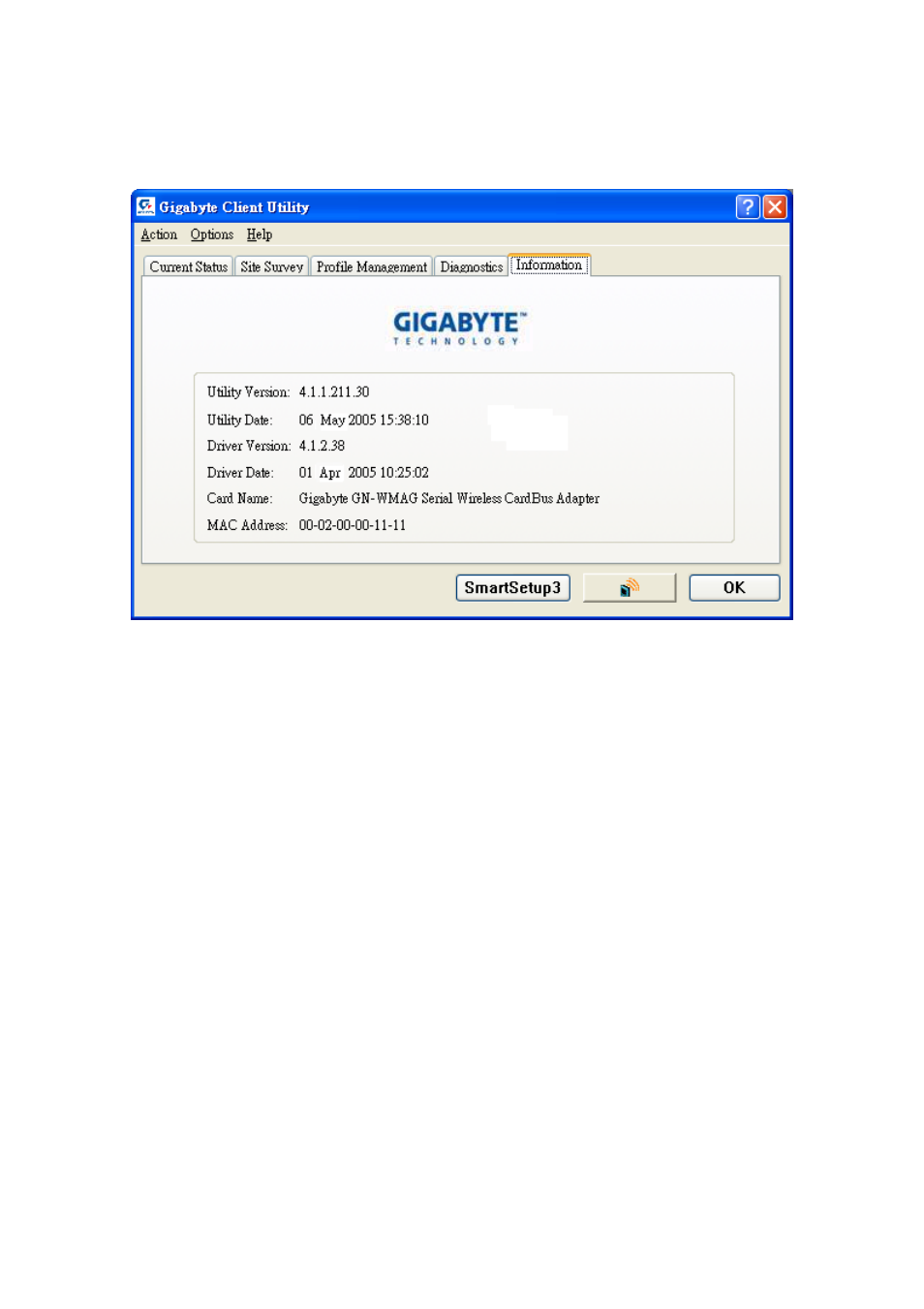 Adapter information tab | GIGABYTE GN-WM01GT User Manual | Page 32 / 40