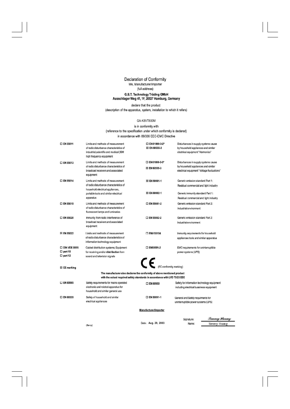 GIGABYTE AMD Socket 754 Processor Motherboard GA-K8VT800M User Manual | Page 2 / 96
