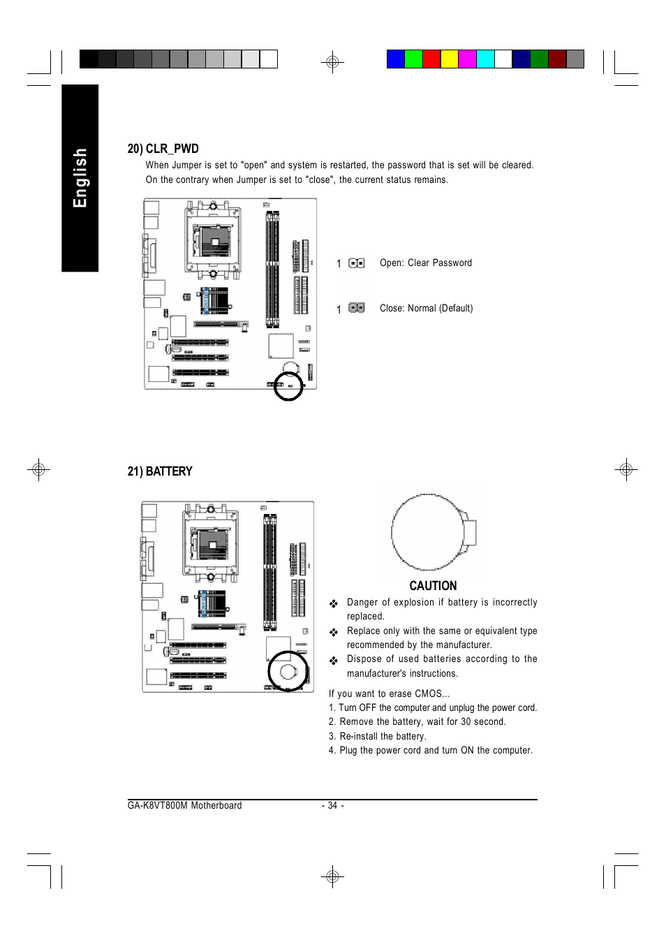 English | GIGABYTE AMD Socket 754 Processor Motherboard GA-K8VT800M User Manual | Page 34 / 96