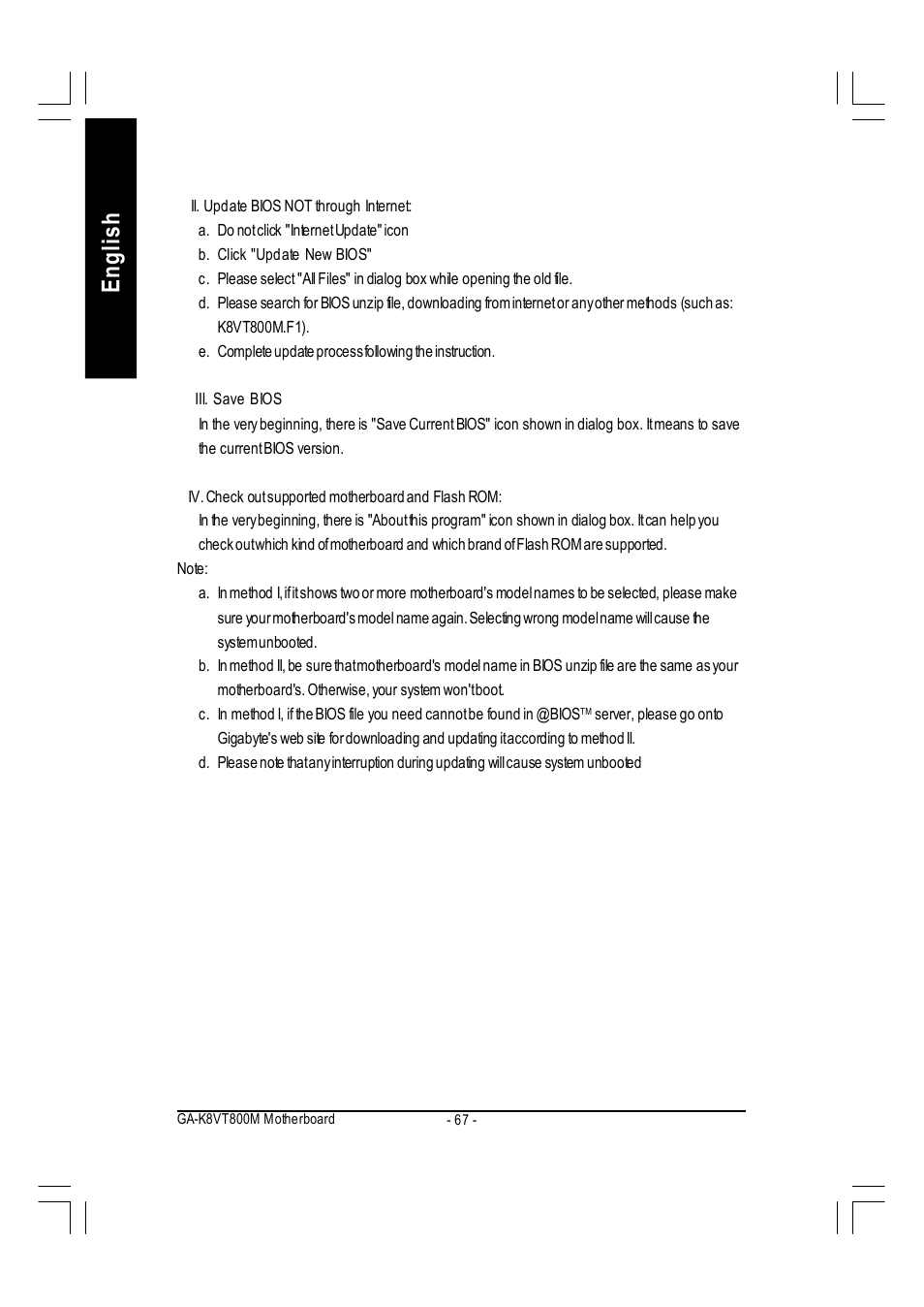English | GIGABYTE AMD Socket 754 Processor Motherboard GA-K8VT800M User Manual | Page 67 / 96