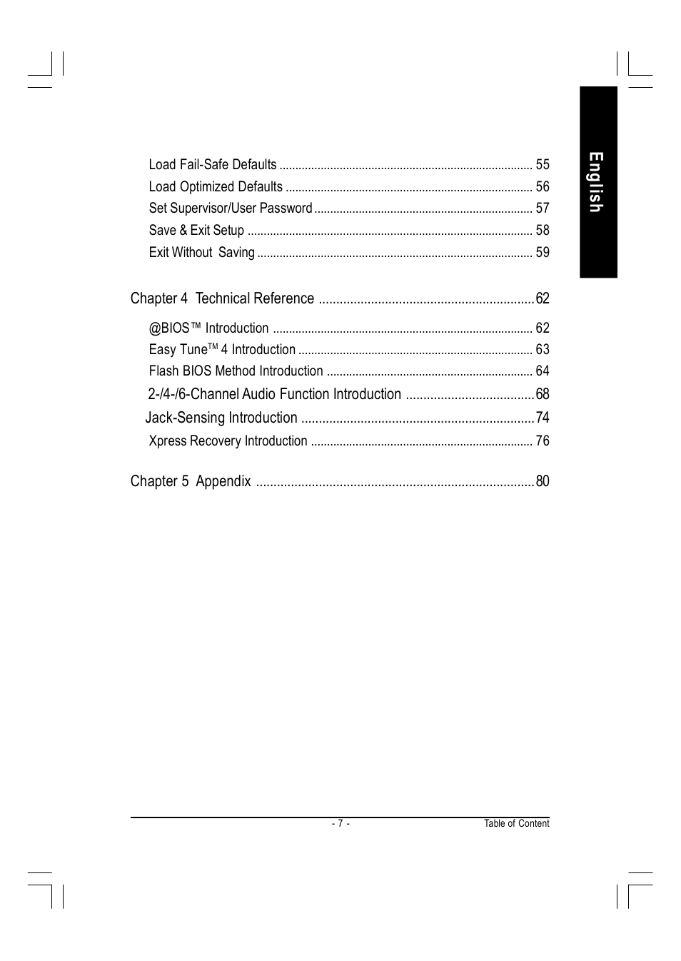 English | GIGABYTE AMD Socket 754 Processor Motherboard GA-K8VT800M User Manual | Page 7 / 96