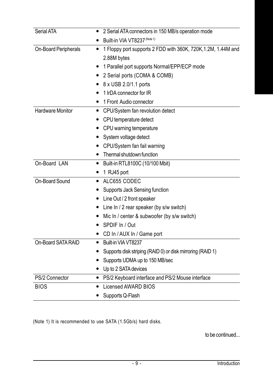 English | GIGABYTE AMD Socket 754 Processor Motherboard GA-K8VT800M User Manual | Page 9 / 96