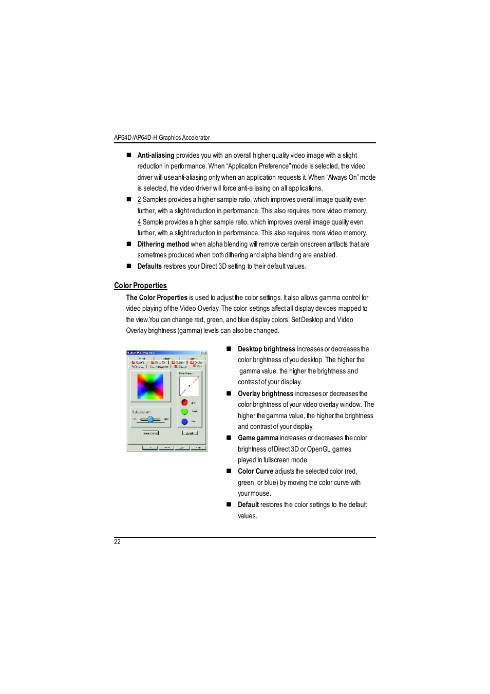 GIGABYTE RADEON AP64D-H User Manual | Page 22 / 32