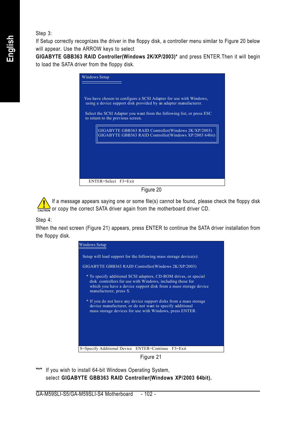 English | GIGABYTE AMD Socket AM2 Processor Motherboard GA-M59SLI-S5 User Manual | Page 102 / 120