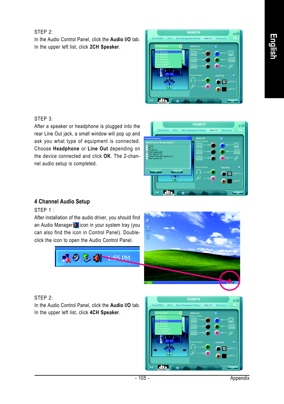 English | GIGABYTE AMD Socket AM2 Processor Motherboard GA-M59SLI-S5 User Manual | Page 105 / 120