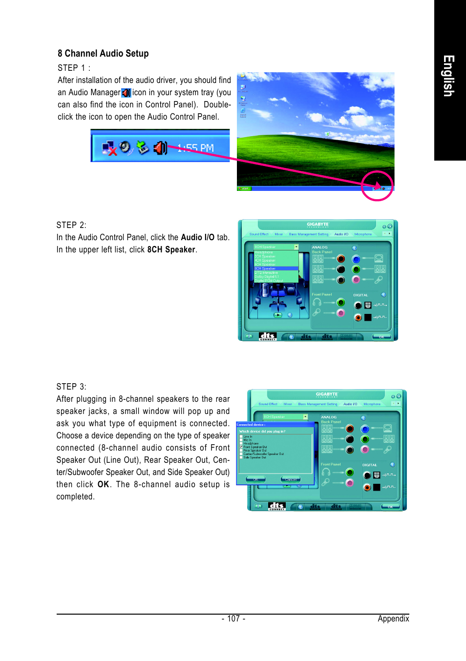 English | GIGABYTE AMD Socket AM2 Processor Motherboard GA-M59SLI-S5 User Manual | Page 107 / 120