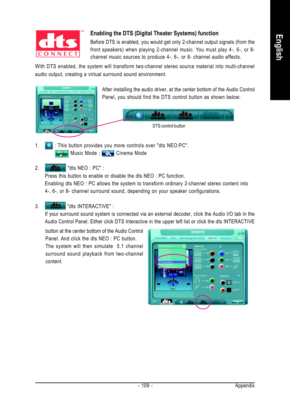 English | GIGABYTE AMD Socket AM2 Processor Motherboard GA-M59SLI-S5 User Manual | Page 109 / 120