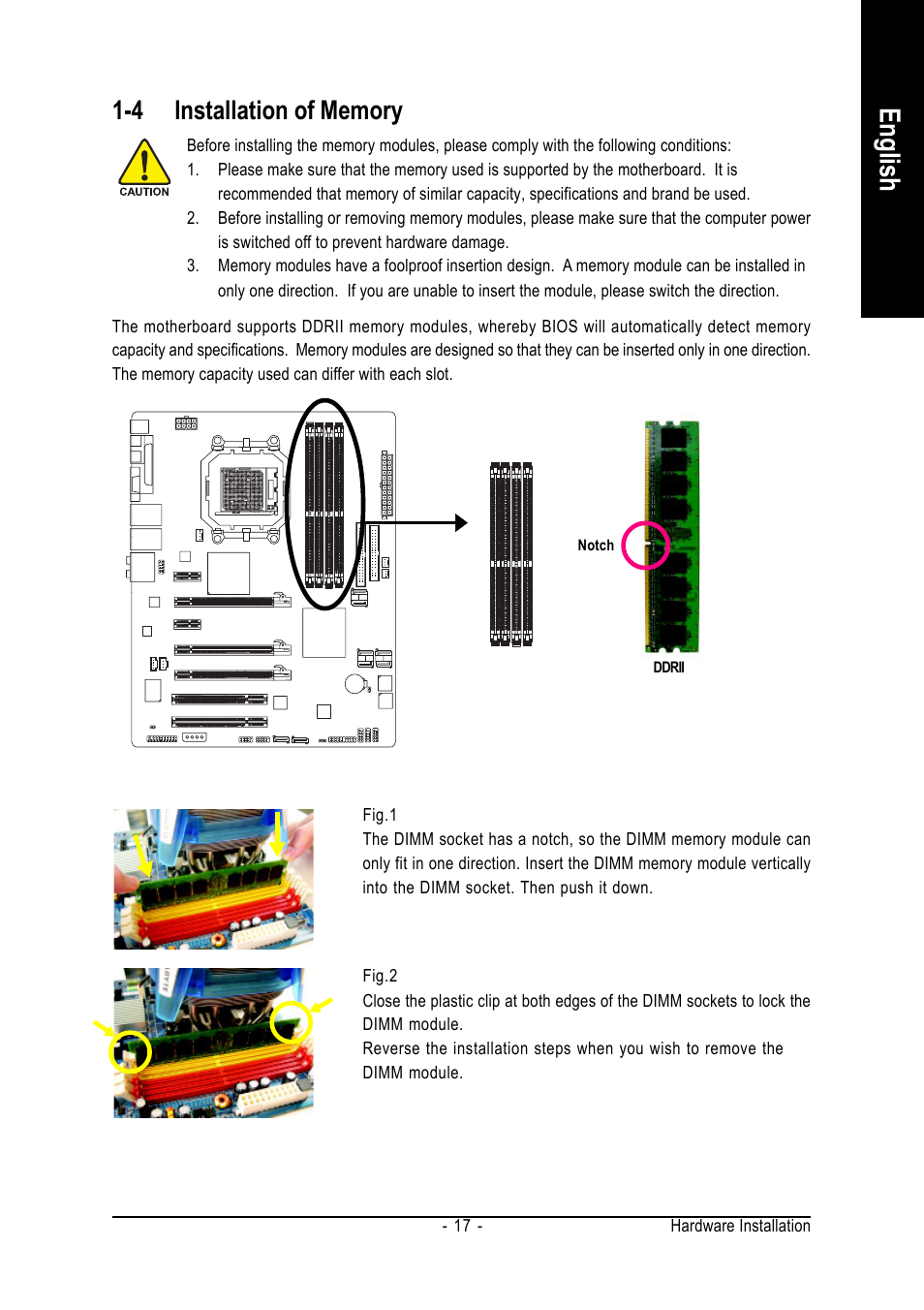 English | GIGABYTE AMD Socket AM2 Processor Motherboard GA-M59SLI-S5 User Manual | Page 17 / 120