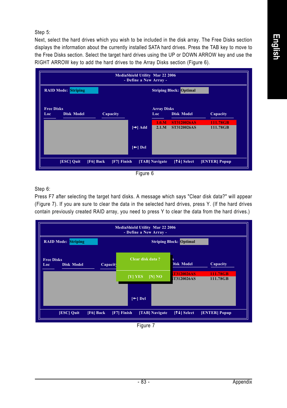 English, Appendix - 83 | GIGABYTE AMD Socket AM2 Processor Motherboard GA-M59SLI-S5 User Manual | Page 83 / 120