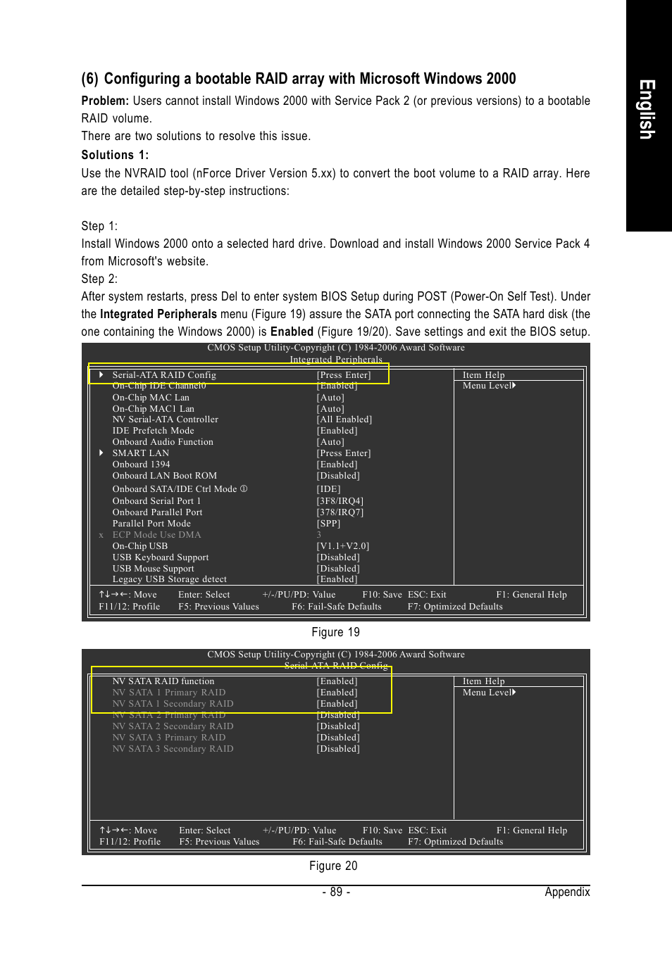 English, Appendix - 89 | GIGABYTE AMD Socket AM2 Processor Motherboard GA-M59SLI-S5 User Manual | Page 89 / 120