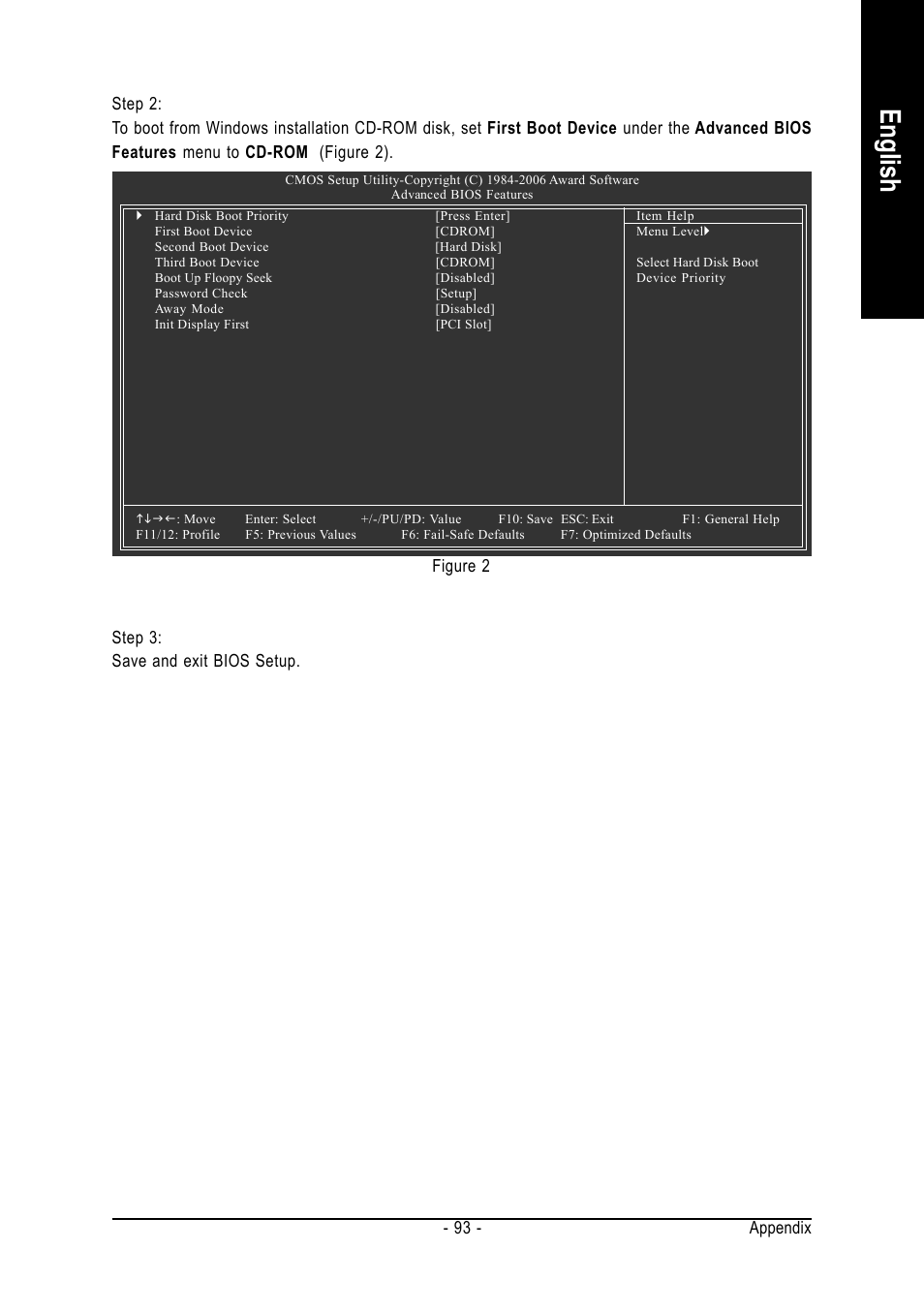 English, Appendix - 93 | GIGABYTE AMD Socket AM2 Processor Motherboard GA-M59SLI-S5 User Manual | Page 93 / 120