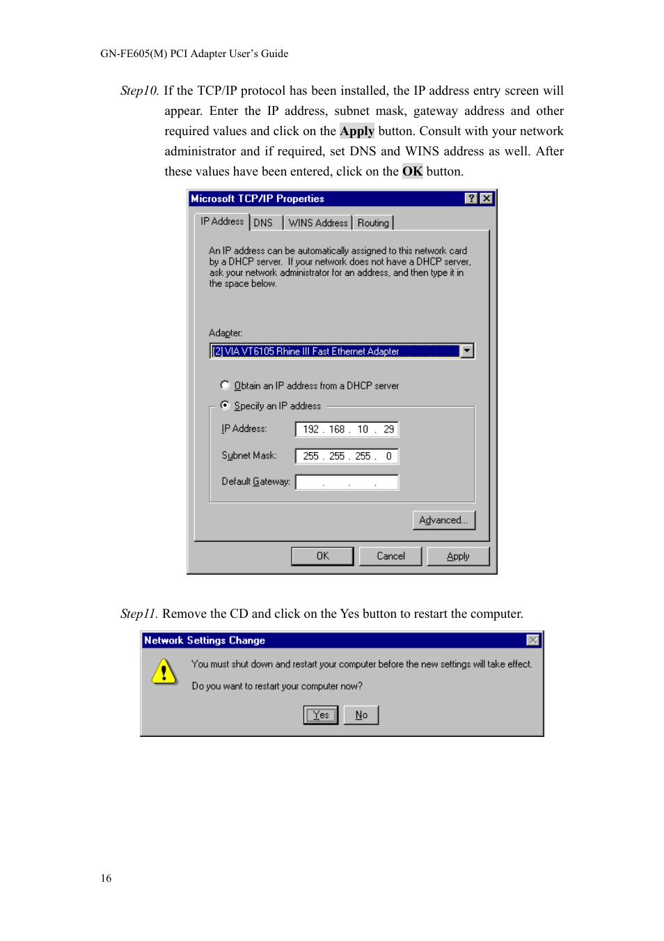 GIGABYTE GN-FE605(M) User Manual | Page 18 / 62