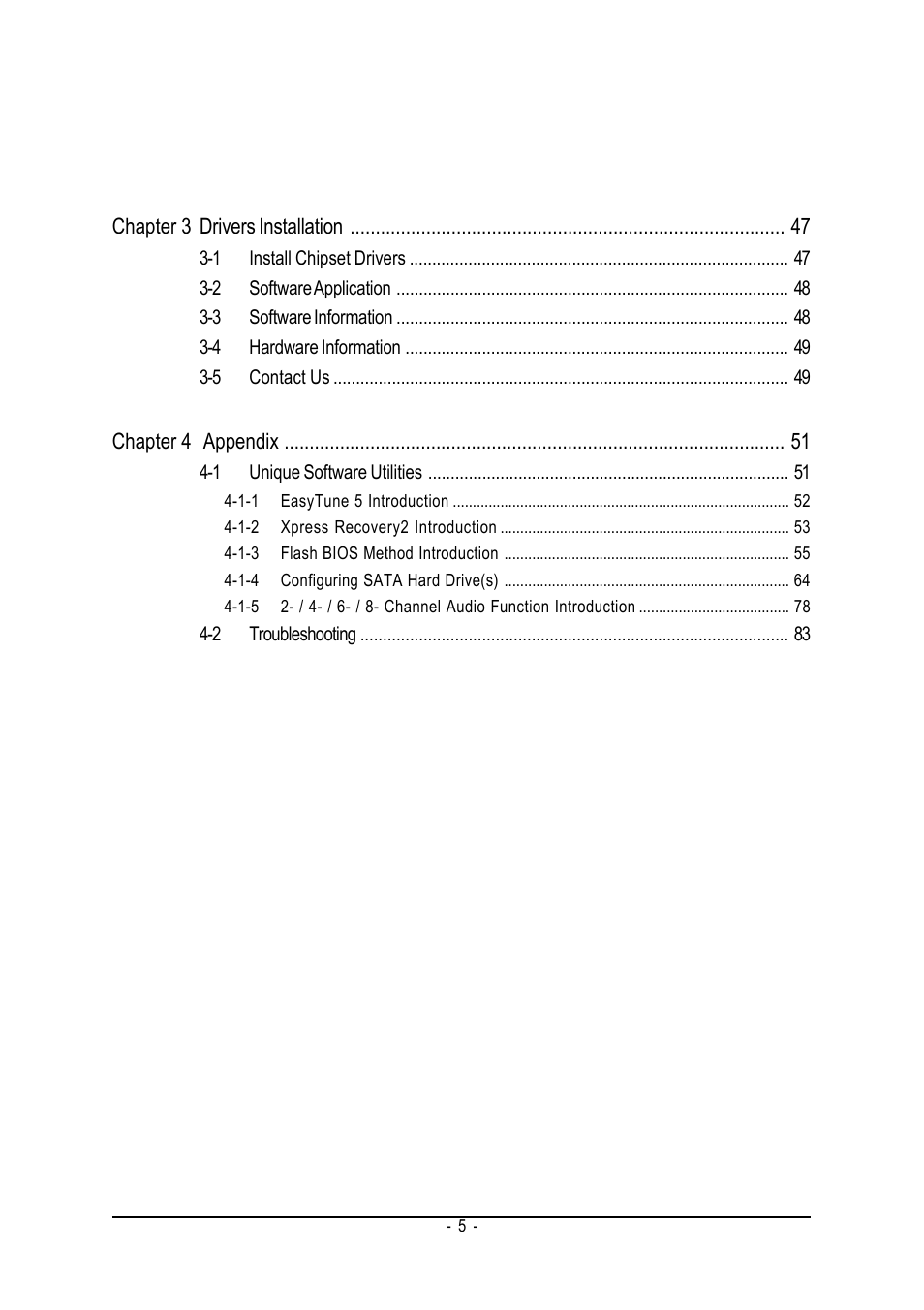 GIGABYTE GA-K8N51GMF-9-RH User Manual | Page 5 / 88