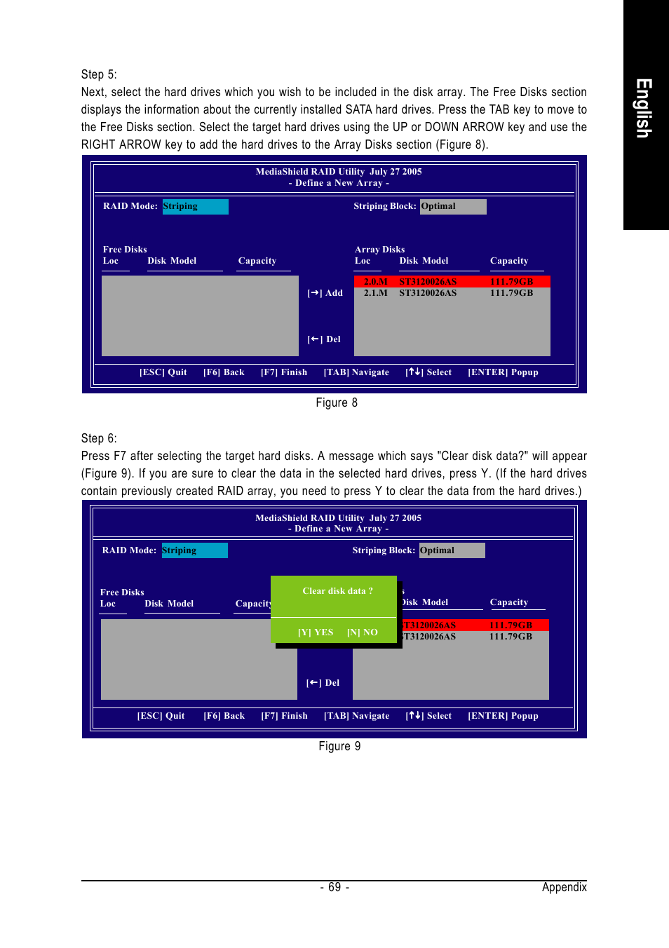 English, Appendix - 69 | GIGABYTE GA-K8N51GMF-9-RH User Manual | Page 69 / 88