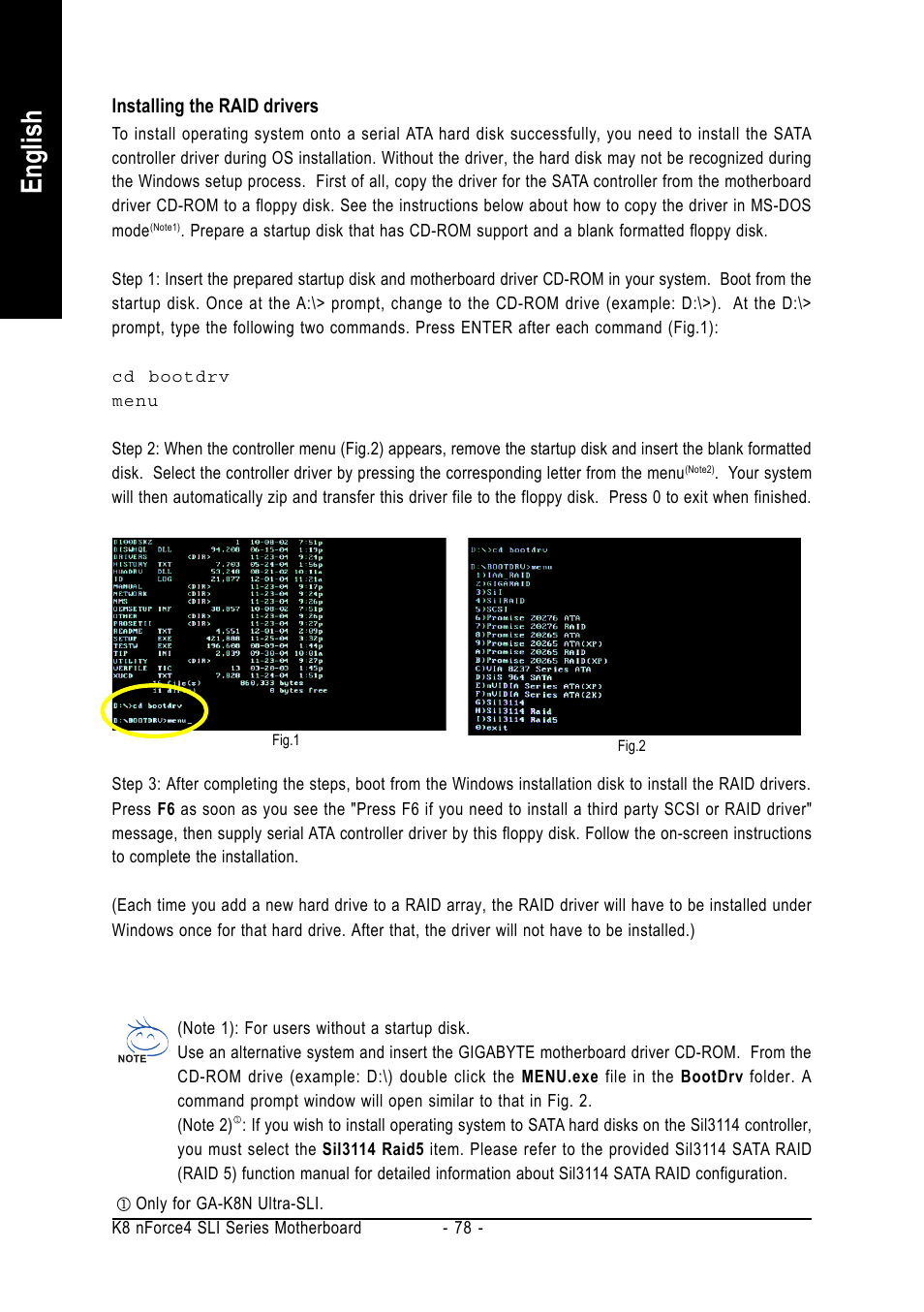 English | GIGABYTE GA-K8N-SLI User Manual | Page 78 / 88