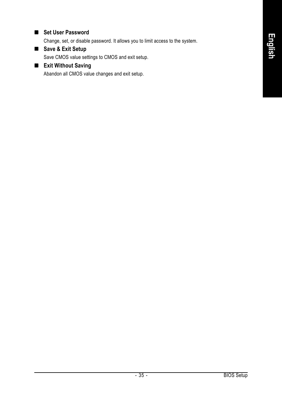 English | GIGABYTE AMD Socket 939 Processor Motherboard GA-K8NXP-SLI User Manual | Page 35 / 88