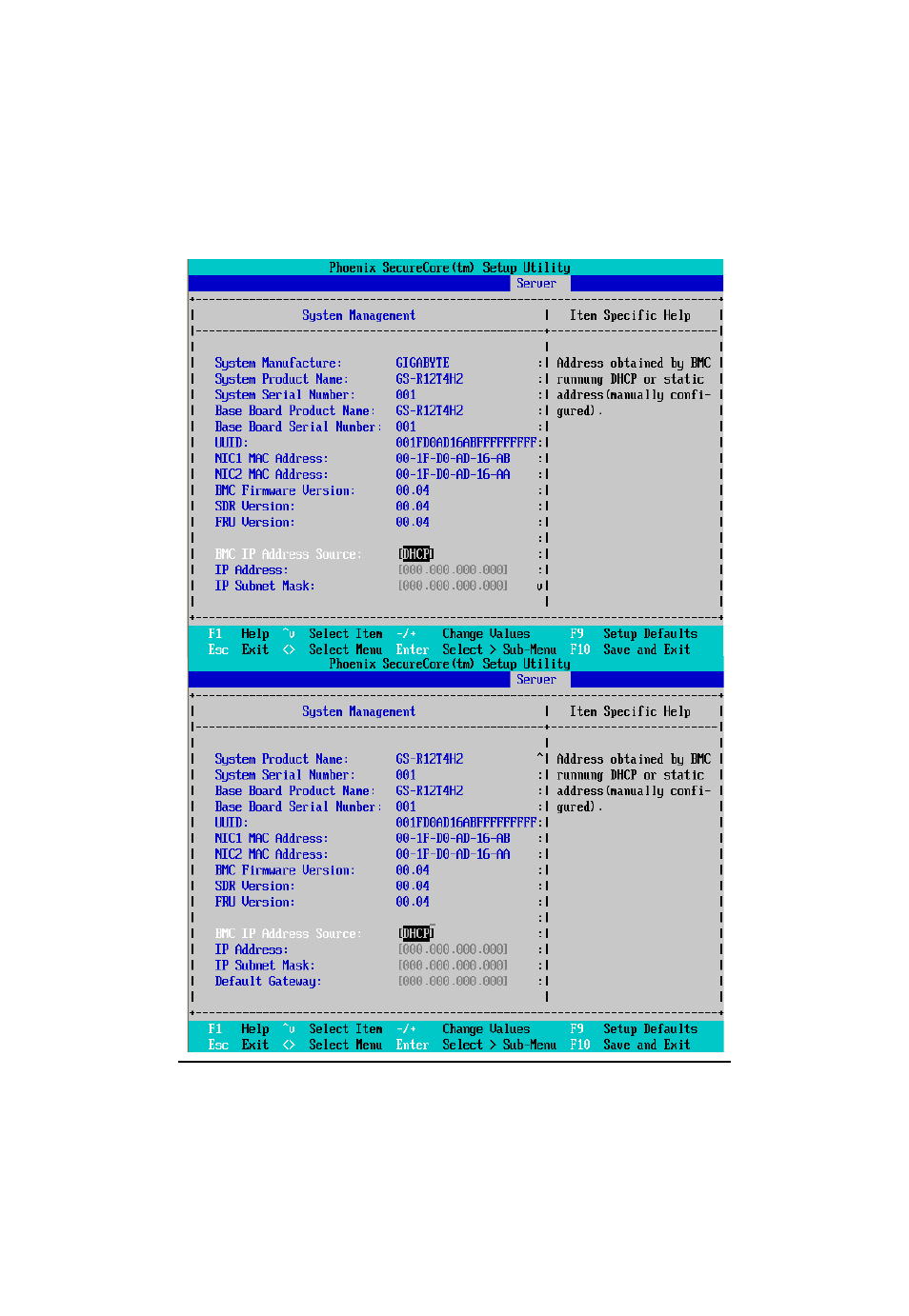 System management | GIGABYTE GS-R12T4H2-RH User Manual | Page 75 / 81