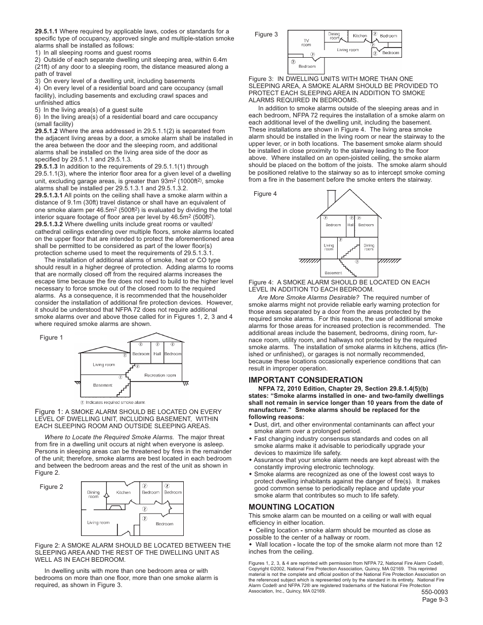 Gentek photoelectric smoke alarm 9120 User Manual | Page 3 / 6