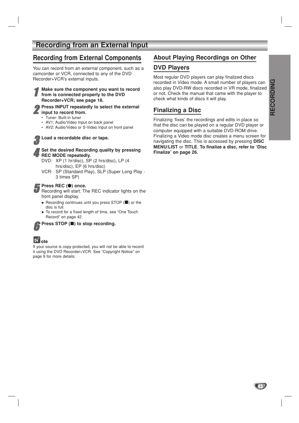 Go-Video VR3840 User Manual | Page 45 / 62