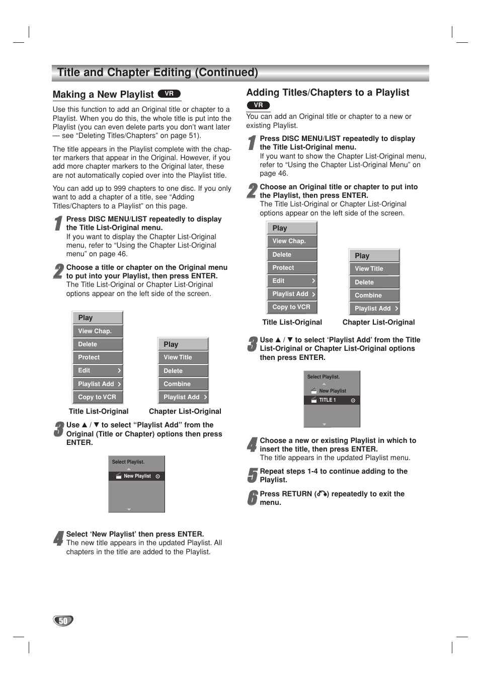 Go-Video VR3840 User Manual | Page 50 / 62