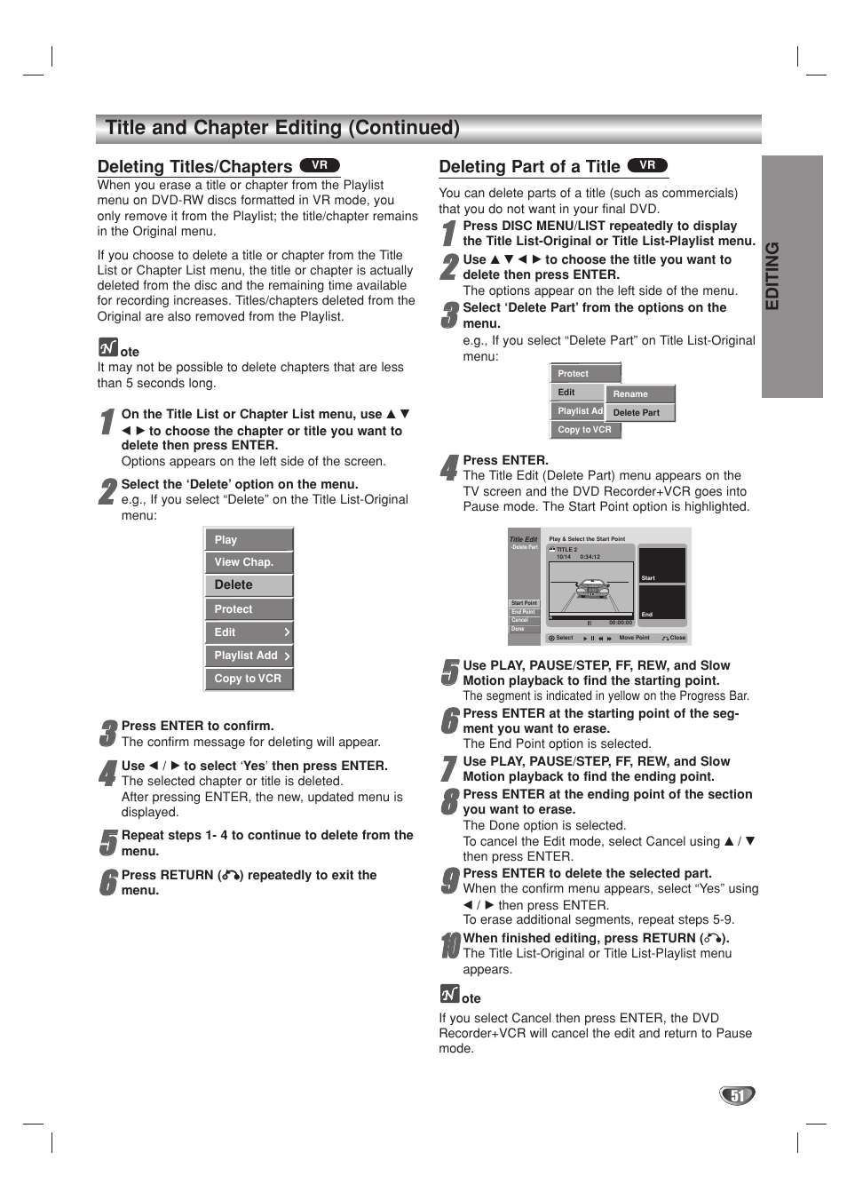 Go-Video VR3840 User Manual | Page 51 / 62