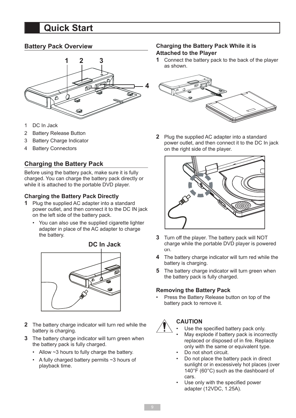 Quick start | Go-Video DP7040 User Manual | Page 9 / 34