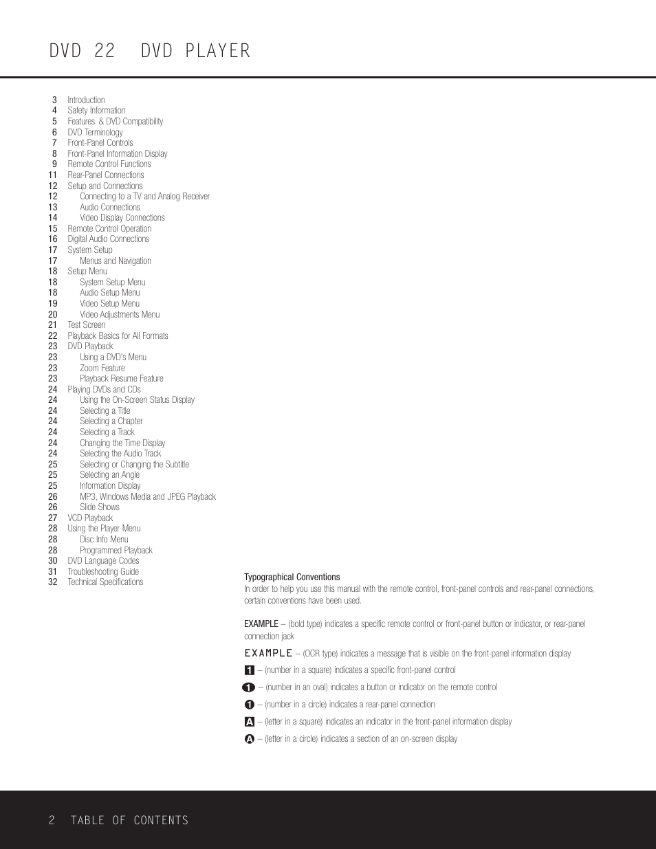 Dvd 22 dvd player | Go-Video DVD 22 User Manual | Page 2 / 32