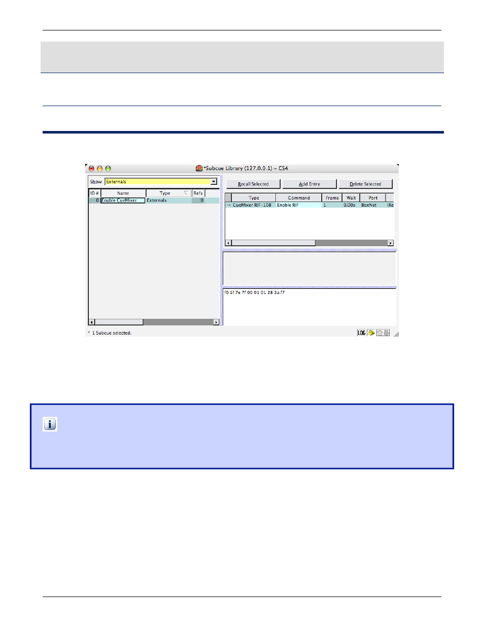 Programming cuemixer functions, Cuemixer setup | Meyer Sound CueMixer Matrix3 User Manual | Page 15 / 32