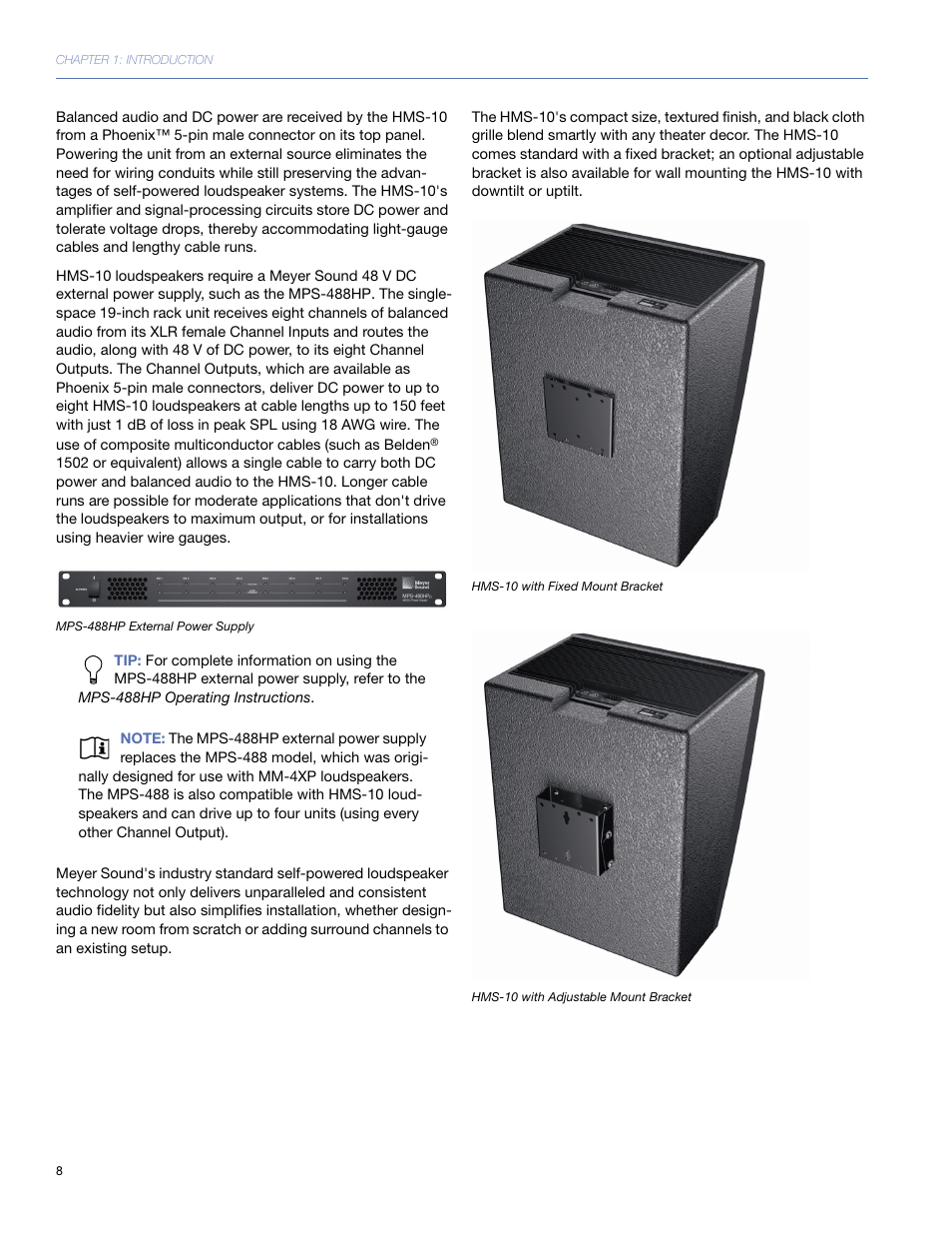 Meyer Sound HMS-10TM User Manual | Page 8 / 28