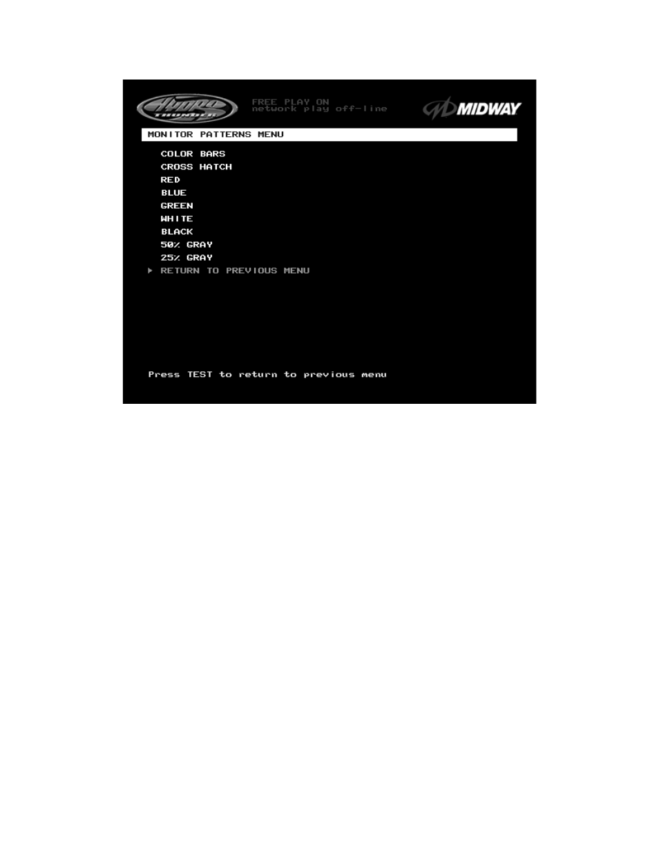 Midway UPRIGHT DEDICATED VIDEO GAME 25" CABINE 16-20044-101 User Manual | Page 25 / 105