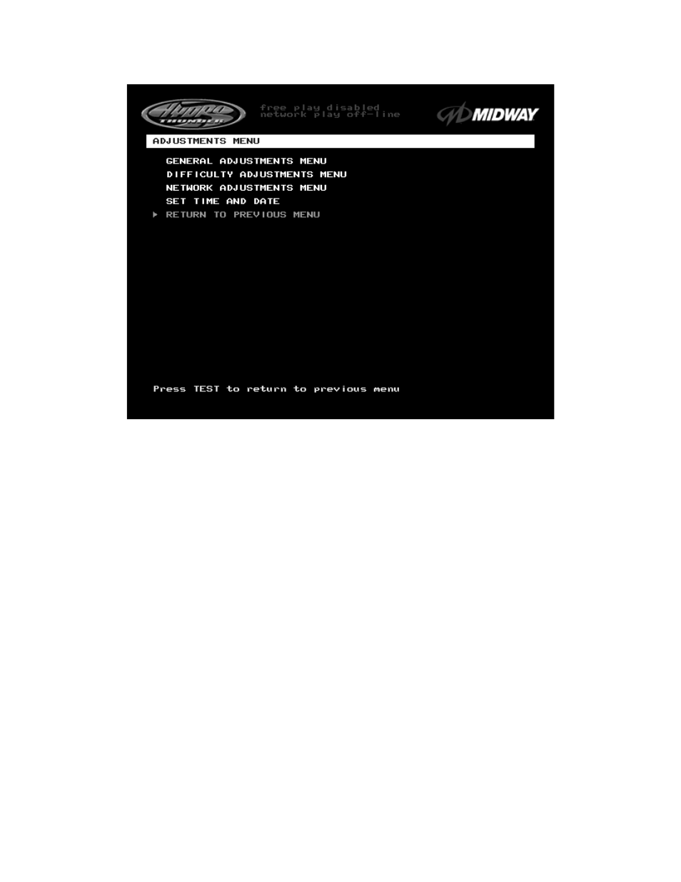 Midway UPRIGHT DEDICATED VIDEO GAME 25" CABINE 16-20044-101 User Manual | Page 29 / 105
